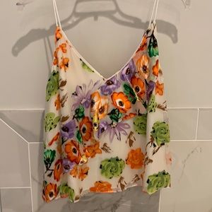 Alice + Olivia floral camisole tank top